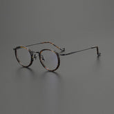 Oja Premium Series Vintage Glasses Frame Round Frames Southood Leopard Black